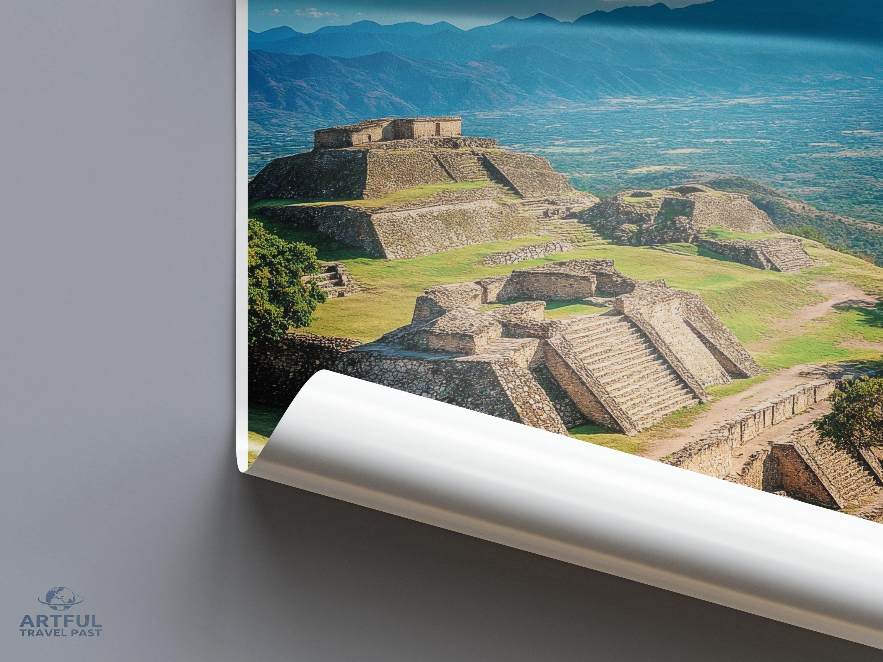 Monte Alban Poster - Mexico Wall Art