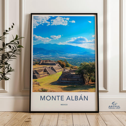 Monte Alban Poster - Mexico Wall Art