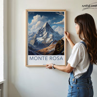 Monte Rosa Poster - Switzerland Wall Art