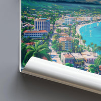 Montego Bay Poster | Jamaica Wall Art | Caribbean Decor