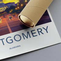 Montgomery Poster - Alabama Wall Art
