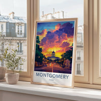 Montgomery Poster - Alabama Wall Art