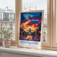 Montgomery Poster - Alabama Wall Art