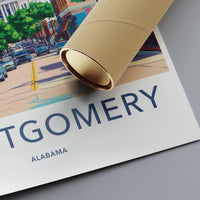 Montgomery Poster - Alabama Wall Art