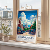 Montgomery Poster - Alabama Wall Art