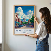 Montgomery Poster - Alabama Wall Art