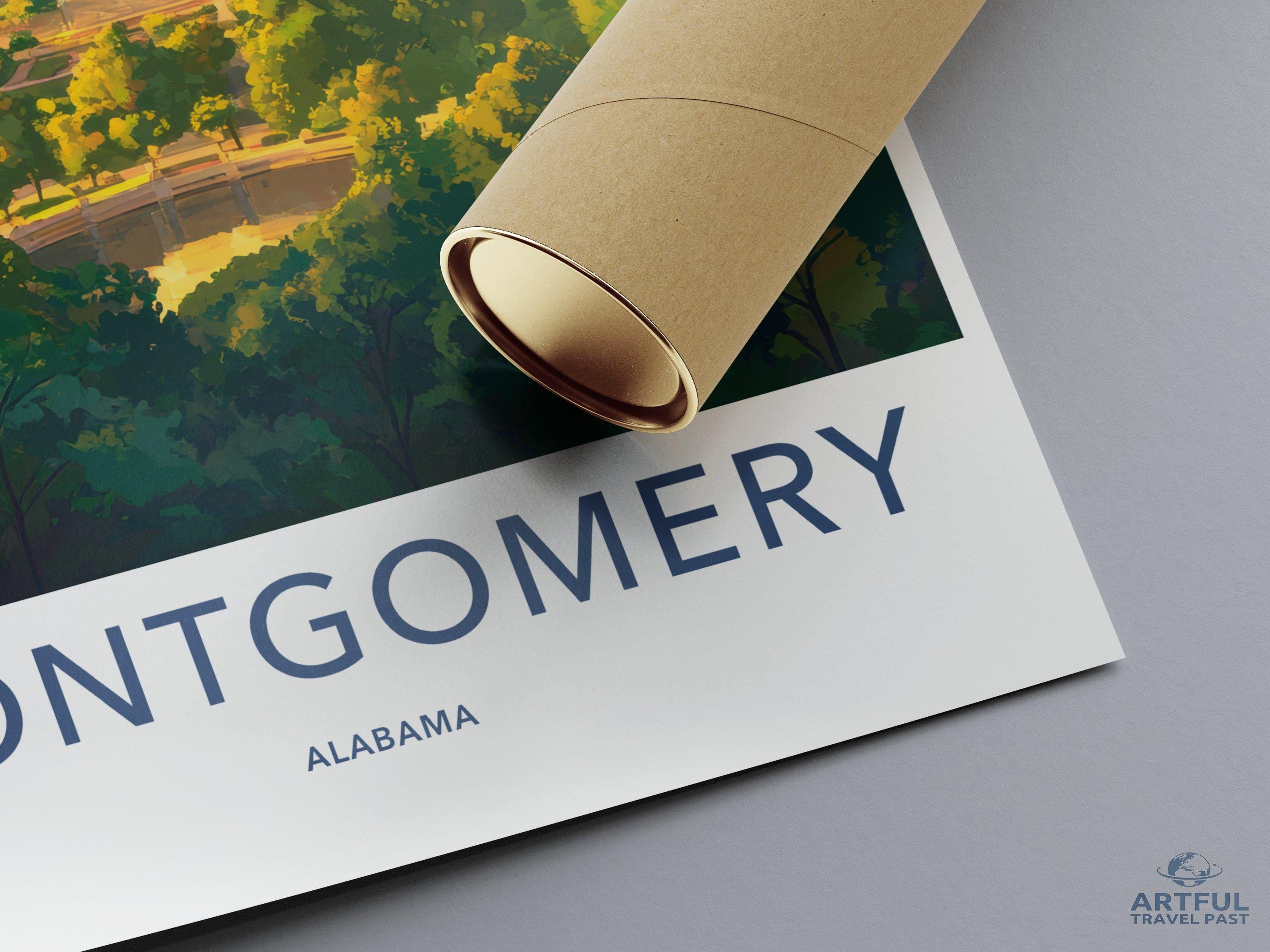 Montgomery Poster - Alabama Wall Art