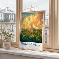 Montgomery Poster - Alabama Wall Art