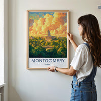 Montgomery Poster - Alabama Wall Art