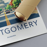 Montgomery Poster - Alabama Wall Art