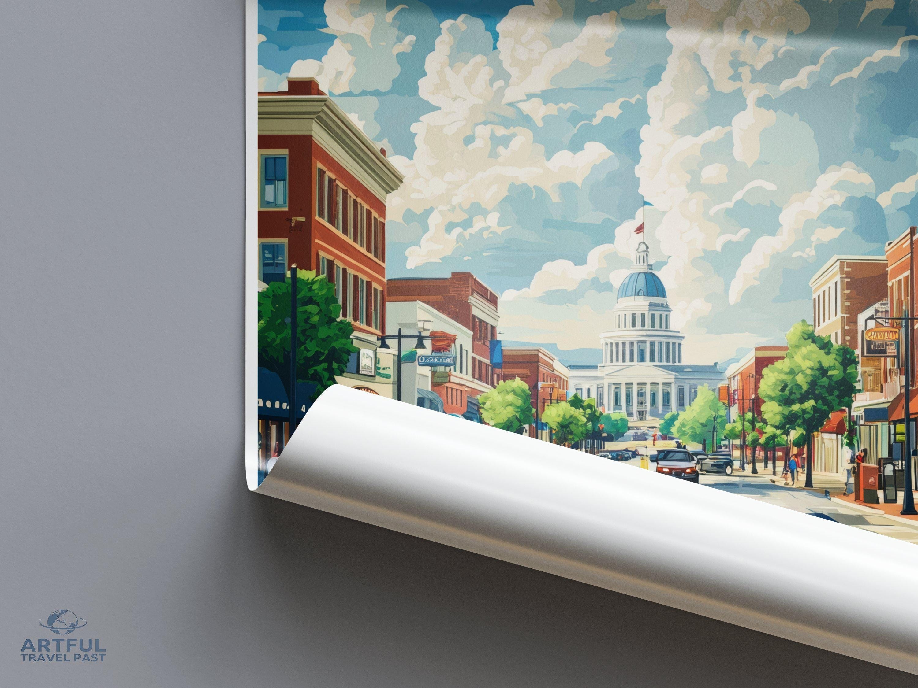 Montgomery Poster - Alabama Wall Art