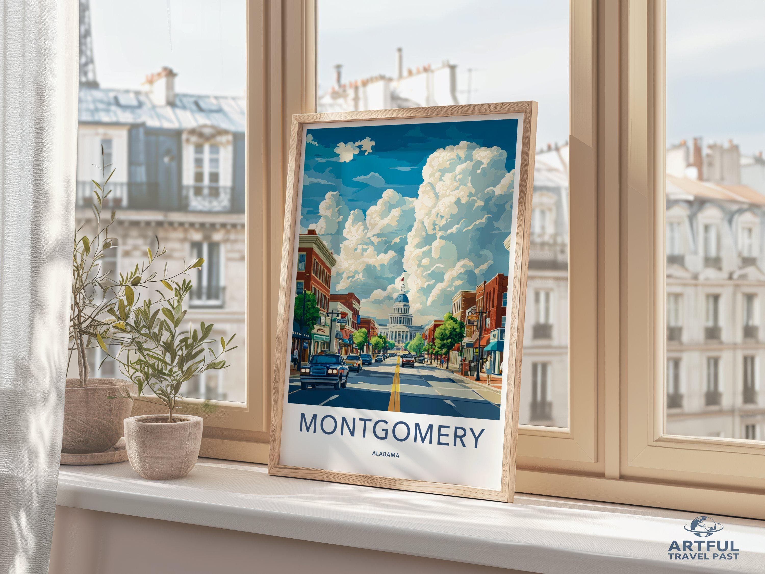 Montgomery Poster - Alabama Wall Art
