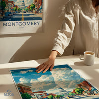 Montgomery Poster - Alabama Wall Art