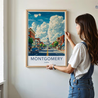 Montgomery Poster - Alabama Wall Art