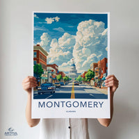 Montgomery Poster - Alabama Wall Art