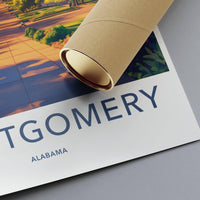 Montgomery Poster | Alabama Wall Art | America Decor