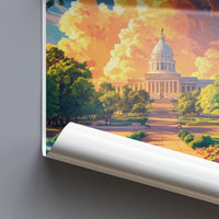 Montgomery Poster | Alabama Wall Art | America Decor
