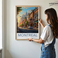 Montreal Poster | Canada Wall Art | North America Decor