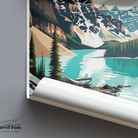 Moraine Lake Poster | Alberta Wall Art | Canada Decor