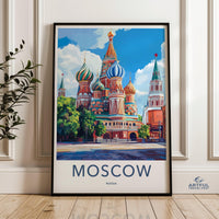 Moscow Poster - Russia Wall Art