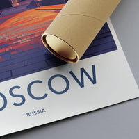 Moscow Poster | Russia Wall Art | Eastern Europe