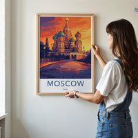 Moscow Poster | Russia Wall Art | Eastern Europe