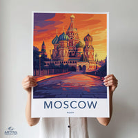 Moscow Poster | Russia Wall Art | Eastern Europe