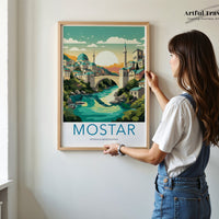 Mostar Poster - Bosnia and Herzegovina