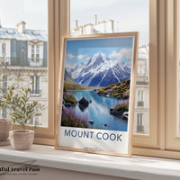 Mount Cook Poster - New Zealand Wall Art