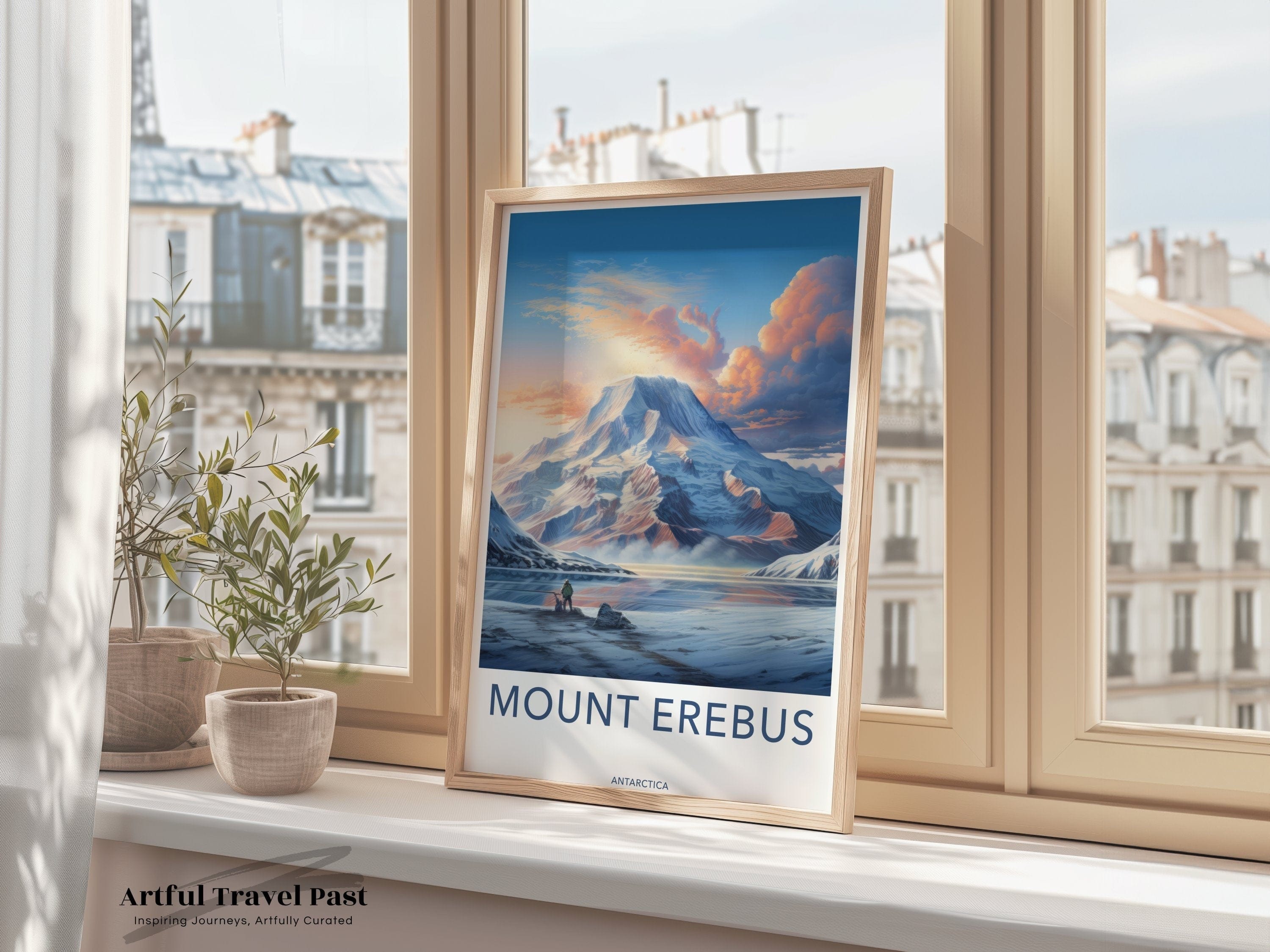 Mount Erebus Poster | Antarctica | Artic Wall Art