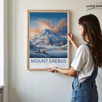 Mount Erebus Poster | Antarctica | Artic Wall Art