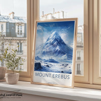Mount Erebus Poster | Antarctica | Artic Wall Art