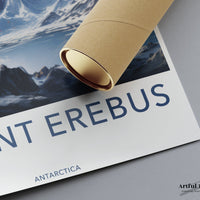 Mount Erebus Poster | Antarctica | Artic Wall Art