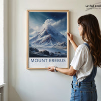 Mount Erebus Poster | Antarctica | Artic Wall Art