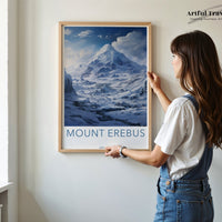 Mount Erebus Poster - Antarctica Wall Art