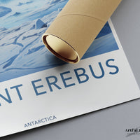 Mount Erebus Poster | Artic Volcano | Antarctica Wall Art