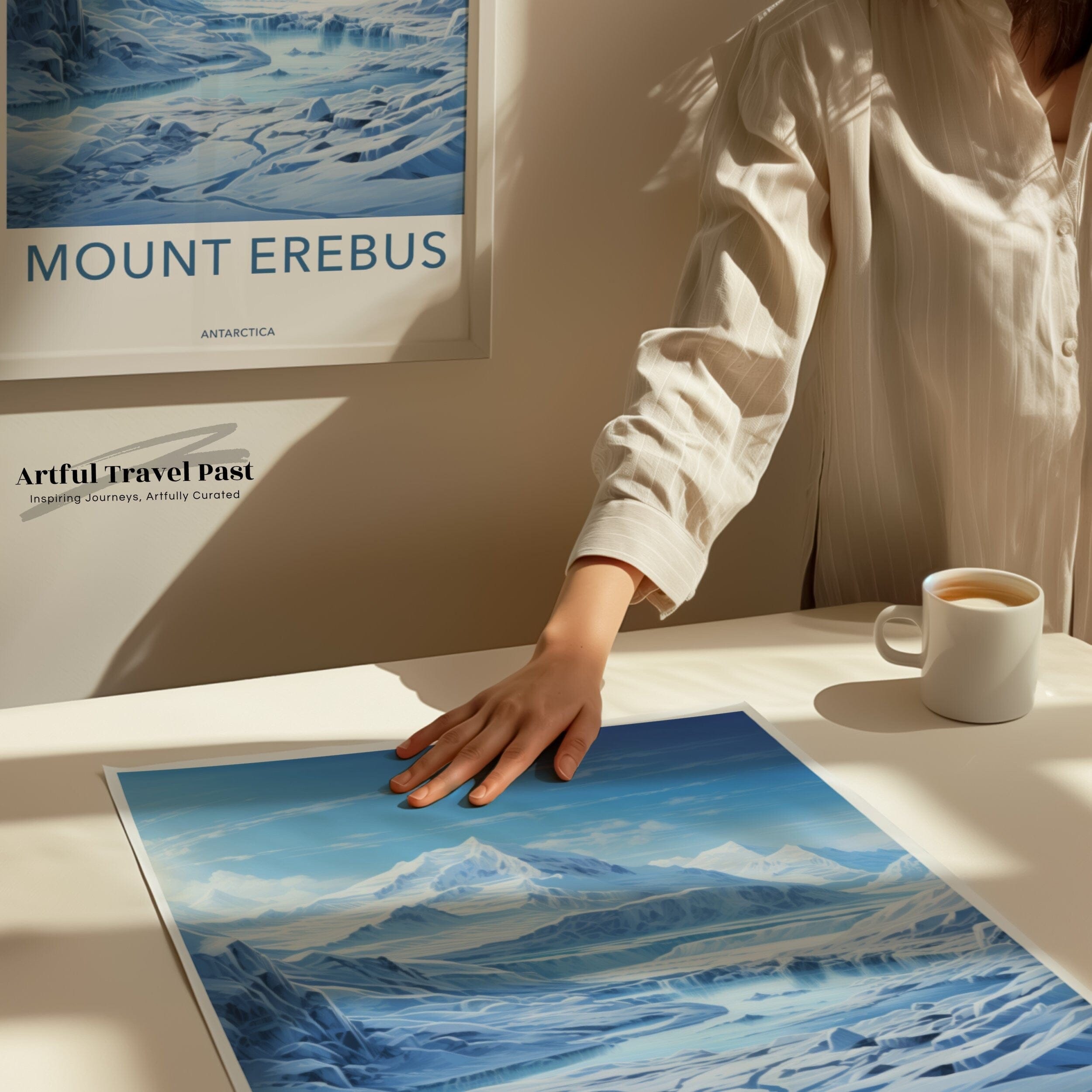 Mount Erebus Poster | Artic Volcano | Antarctica Wall Art