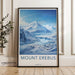 Mount Erebus Poster | Artic Volcano | Antarctica Wall Art