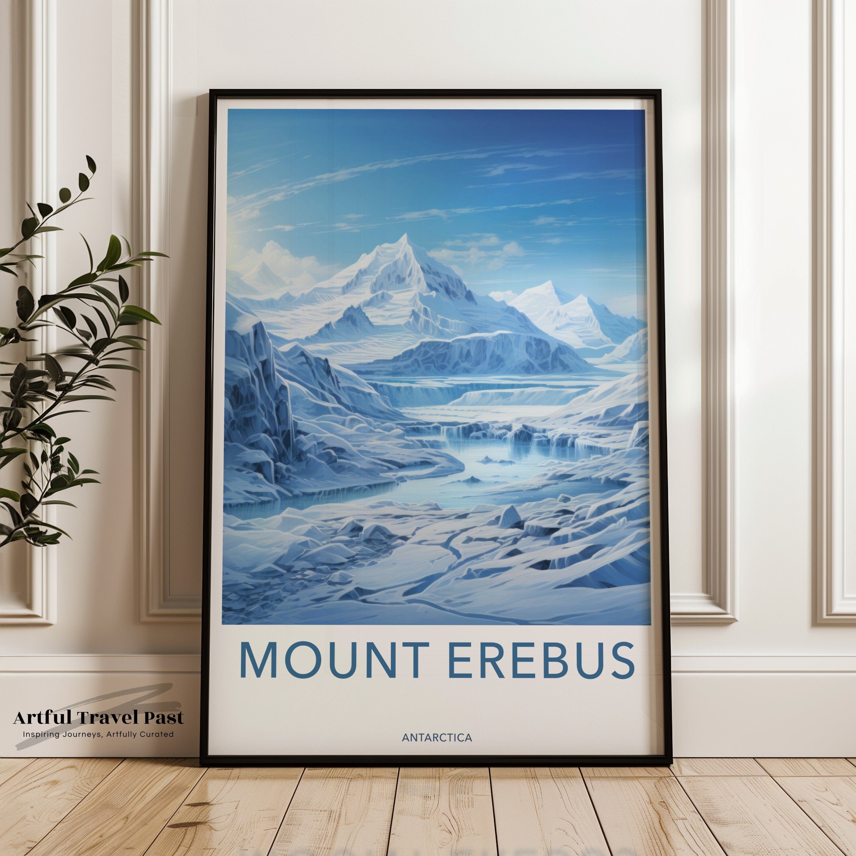 Mount Erebus Poster | Artic Volcano | Antarctica Wall Art