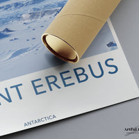 Mount Erebus Poster | Artic Volcano | Antarctica Wall Art
