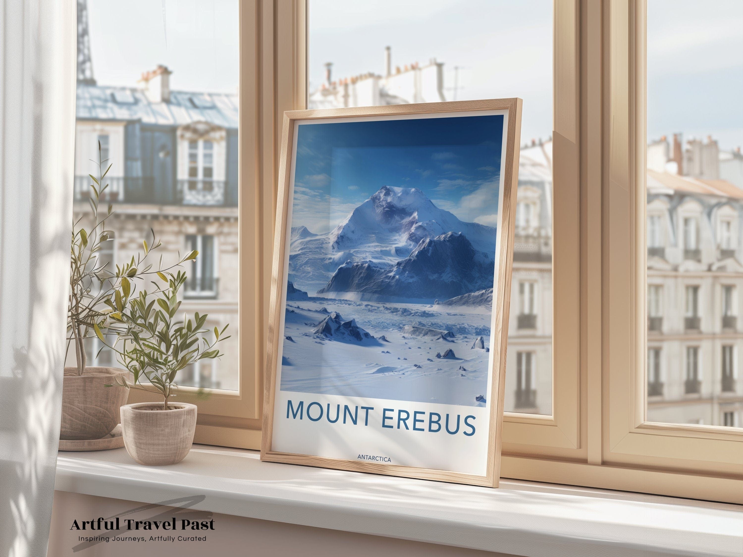 Mount Erebus Poster | Artic Volcano | Antarctica Wall Art