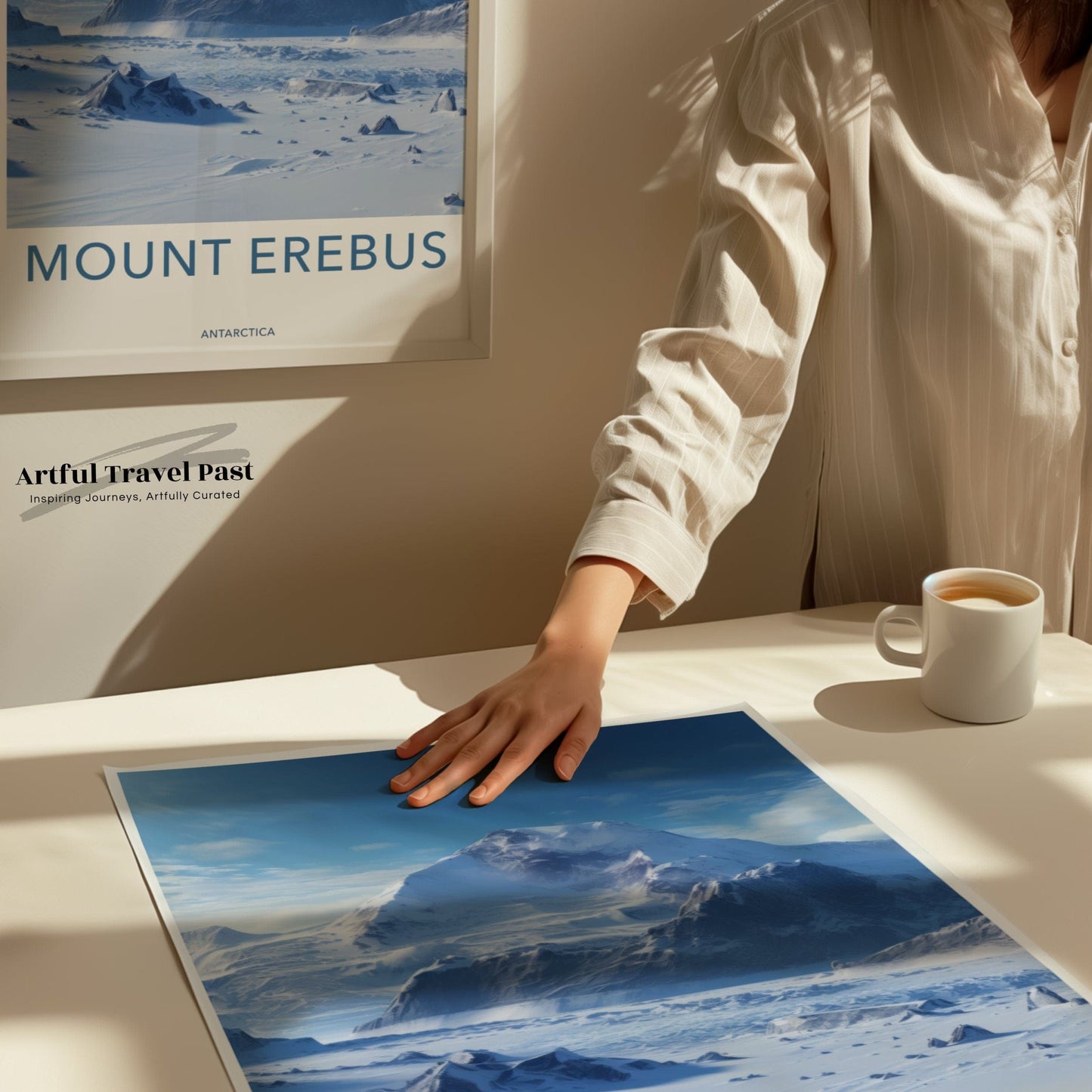 Mount Erebus Poster | Artic Volcano | Antarctica Wall Art