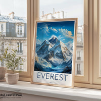 Mount Everest Poster - Nepal Wall Art