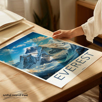 Mount Everest Poster - Nepal Wall Art