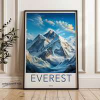 Mount Everest Poster - Nepal Wall Art