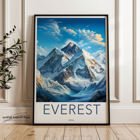 Mount Everest Poster - Nepal Wall Art