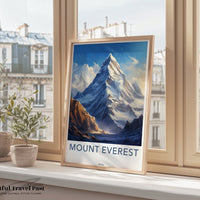 Mount Everest Poster - Nepal Wall Art