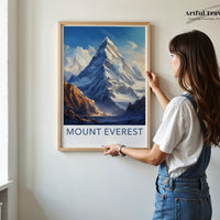 Mount Everest Poster - Nepal Wall Art