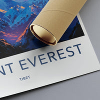 Mount Everest Poster - Tibet Wall Art