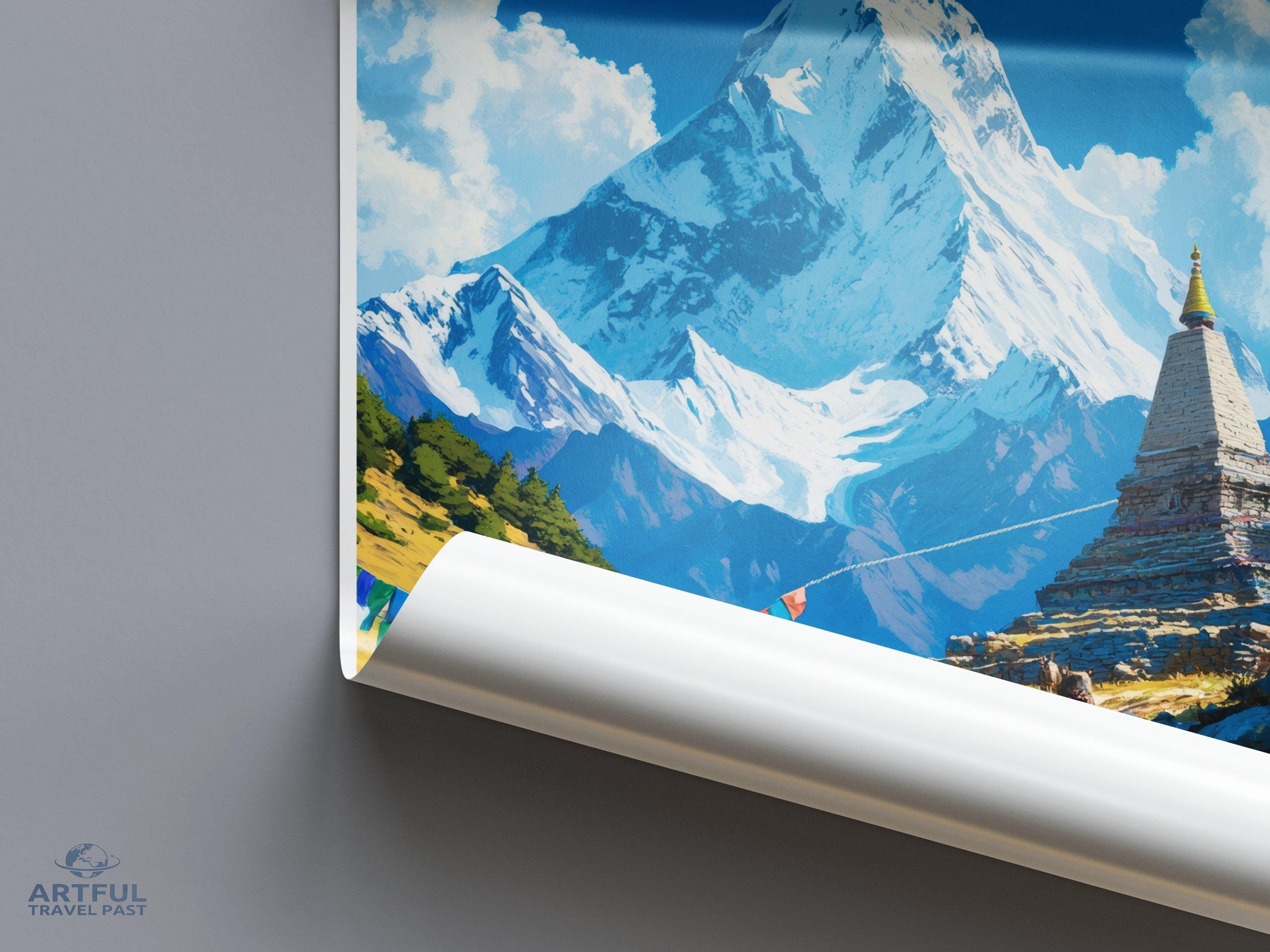 Mount Everest Poster - Tibet Wall Art
